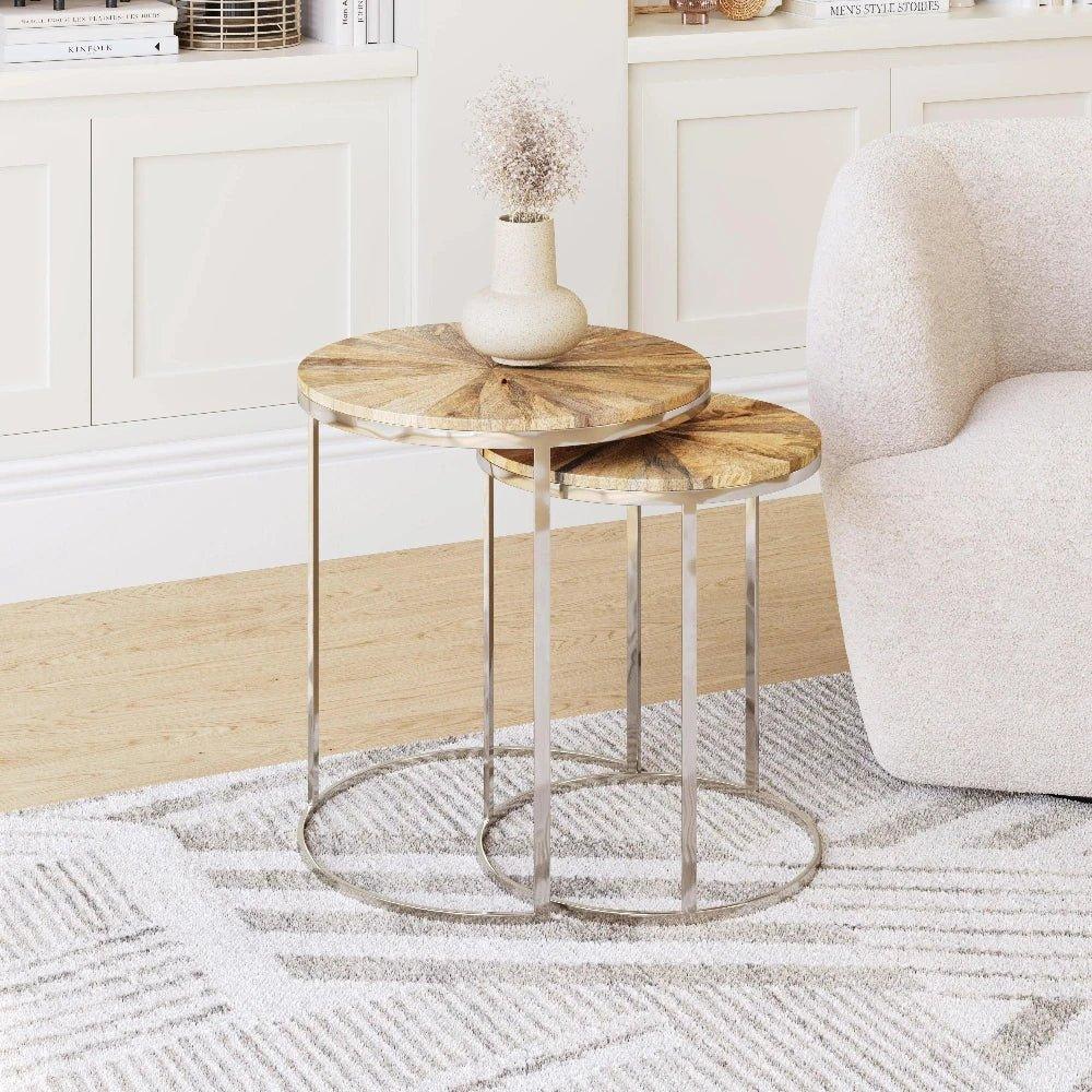 Bari Coffee Table Set (2-Piece) Natural