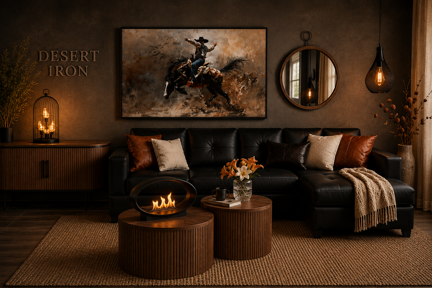 Desert Iron Living Room Collection