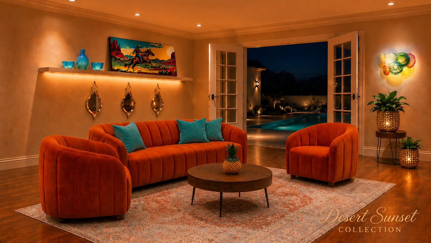 Desert Sunset Living Room Collection