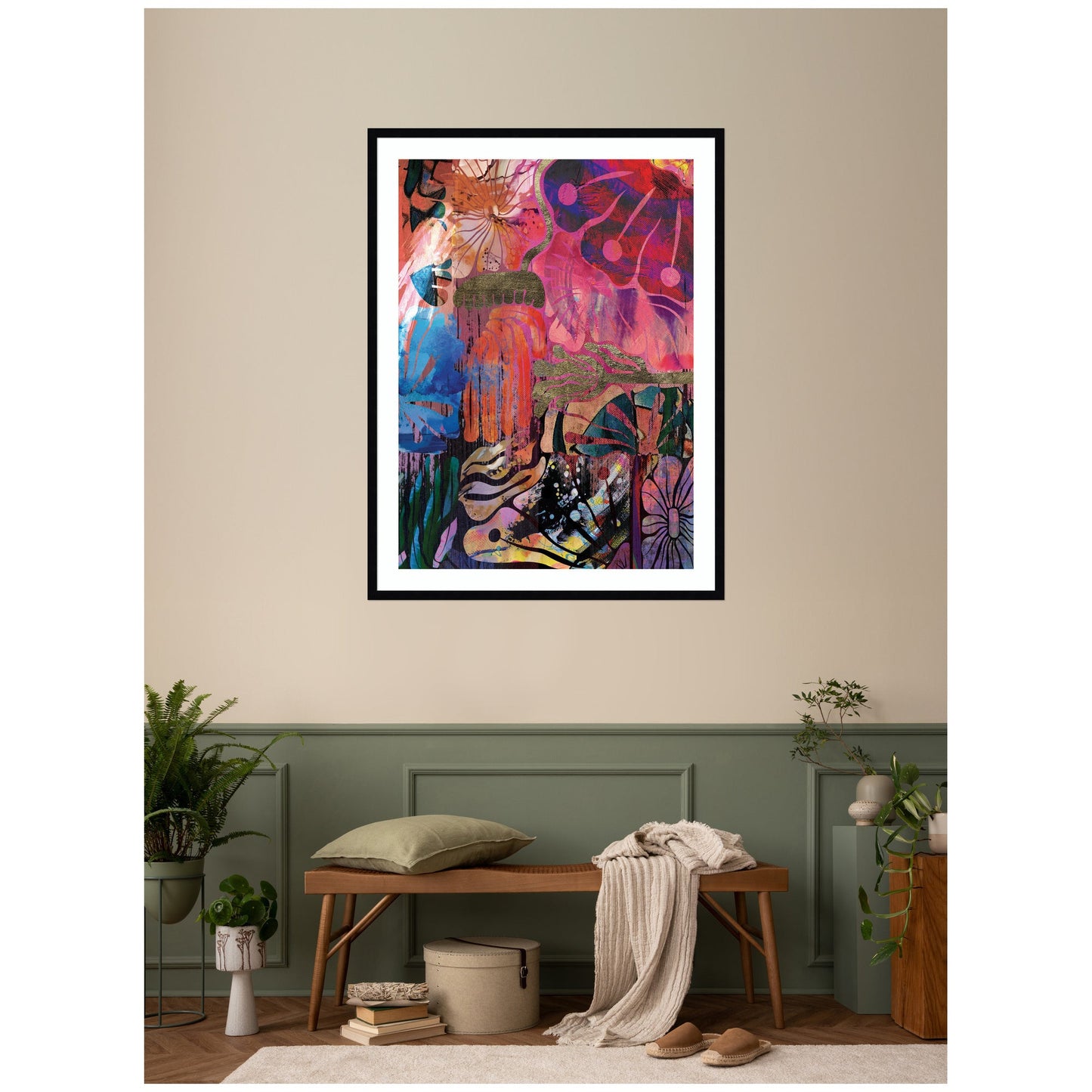 NC Abstract No. 612 by Nikki Chu Framed Wall Art Print