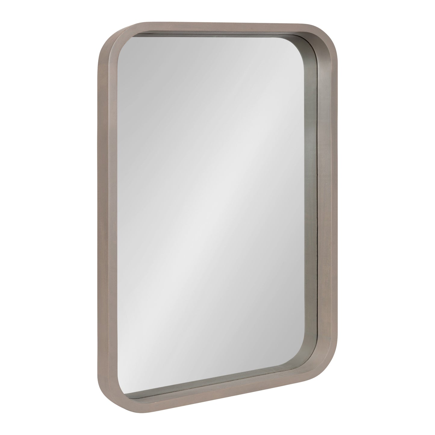 Hutton Wood Framed Radius Rectangle Mirror