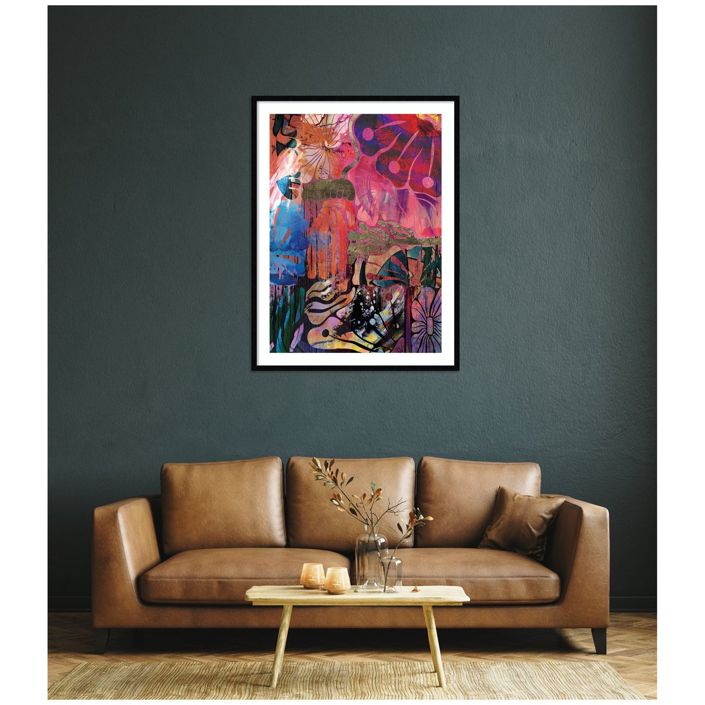 NC Abstract No. 612 by Nikki Chu Framed Wall Art Print