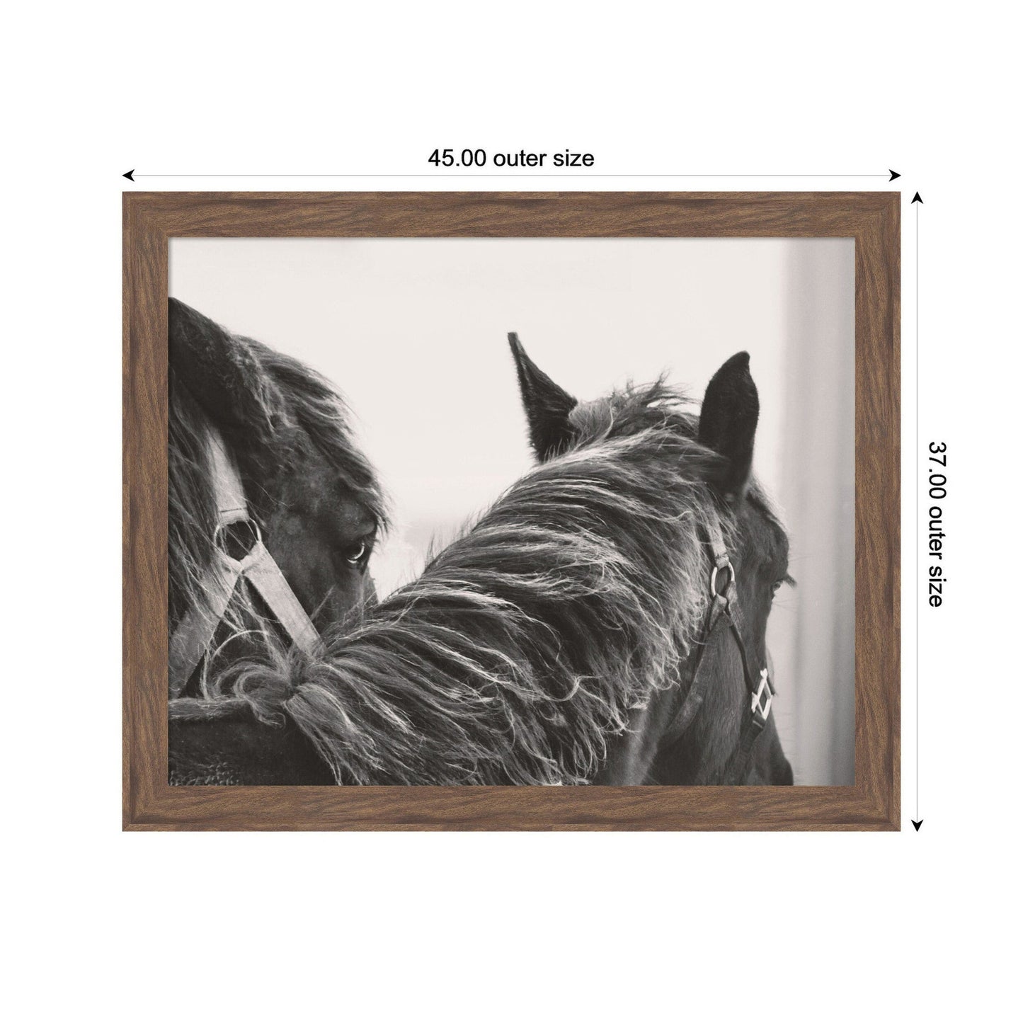 Black Horses by Emiko and Mark Franzen F2 Images Framed Wall Art Print