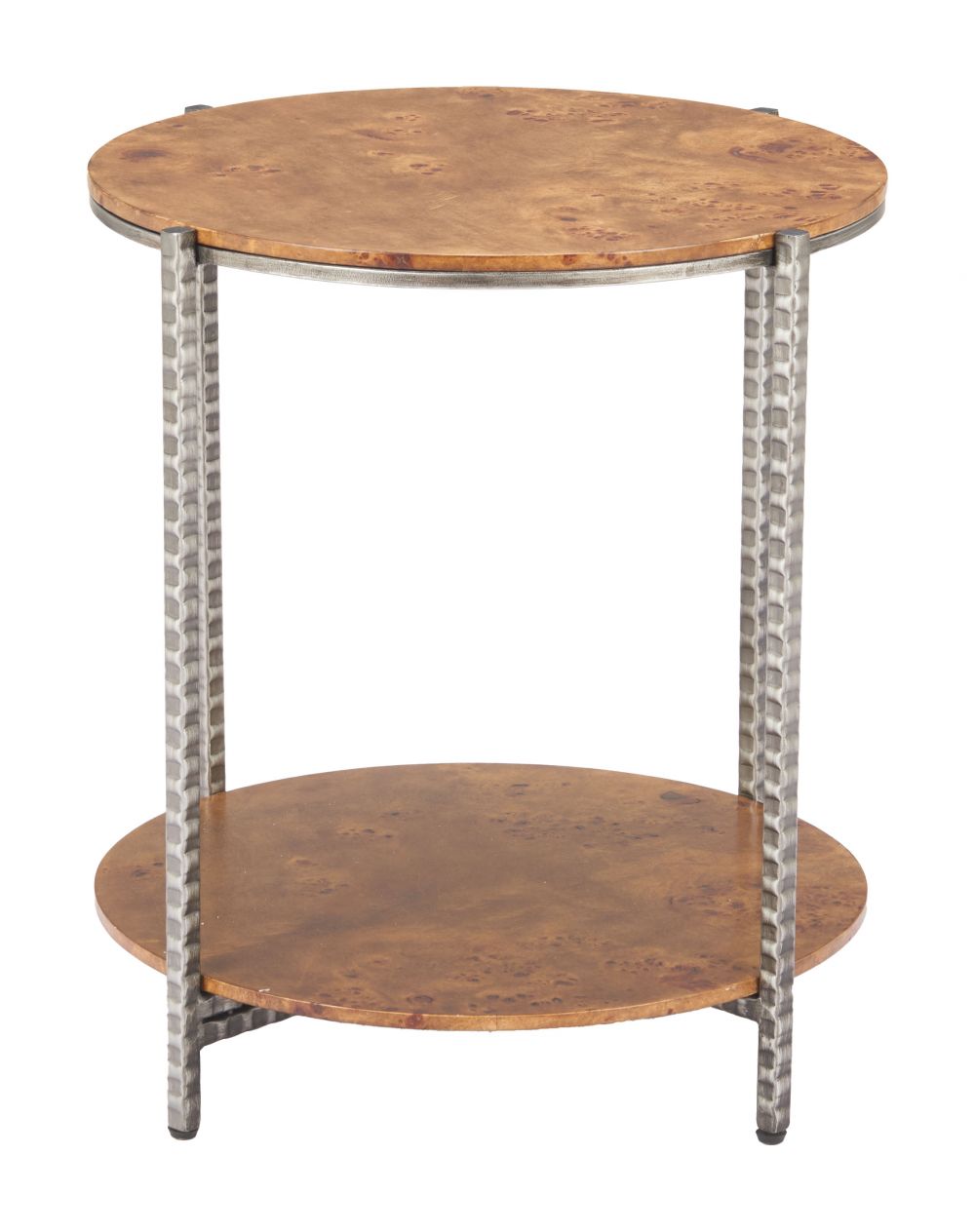 Adna Wood Top Brown Side Table