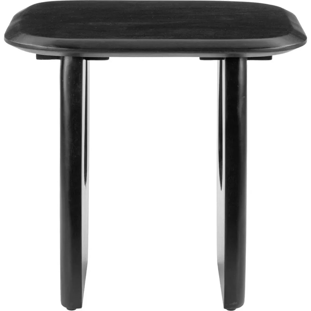 Arasan Wood Black Rectangular Accent Table