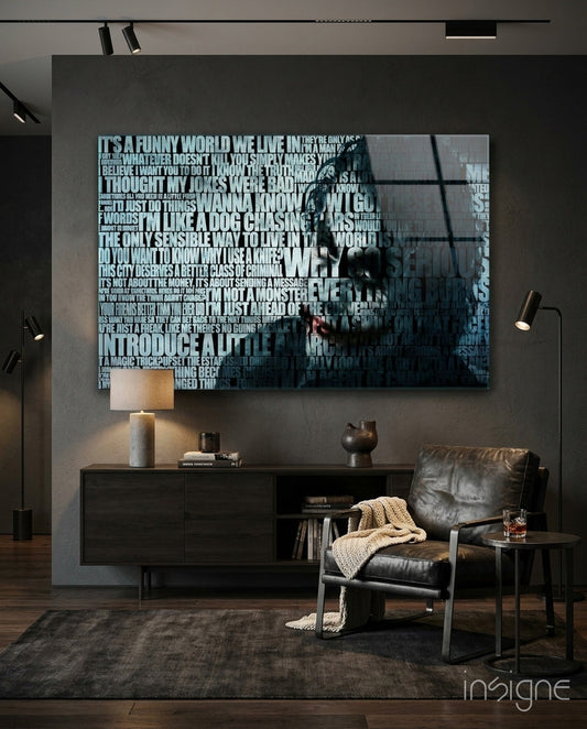 Joker Glass Wall Art