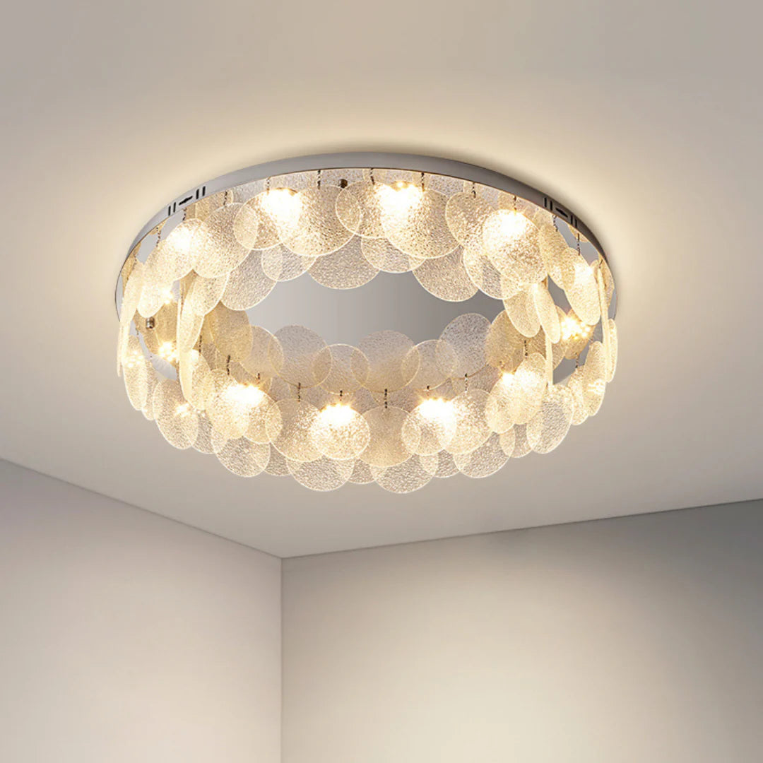 Casper Disc Glass Ceiling Lamp