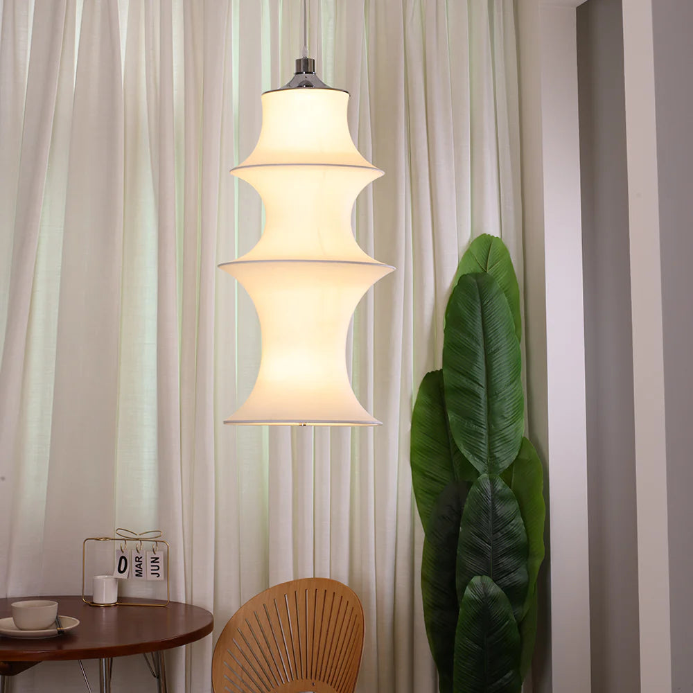 Fabric Long Strip Pendant light