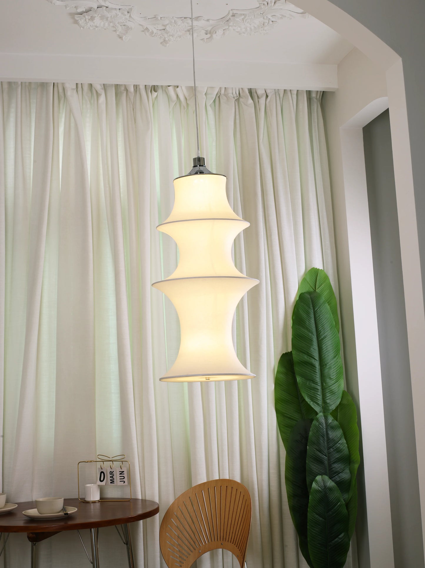 Fabric Long Strip Pendant light