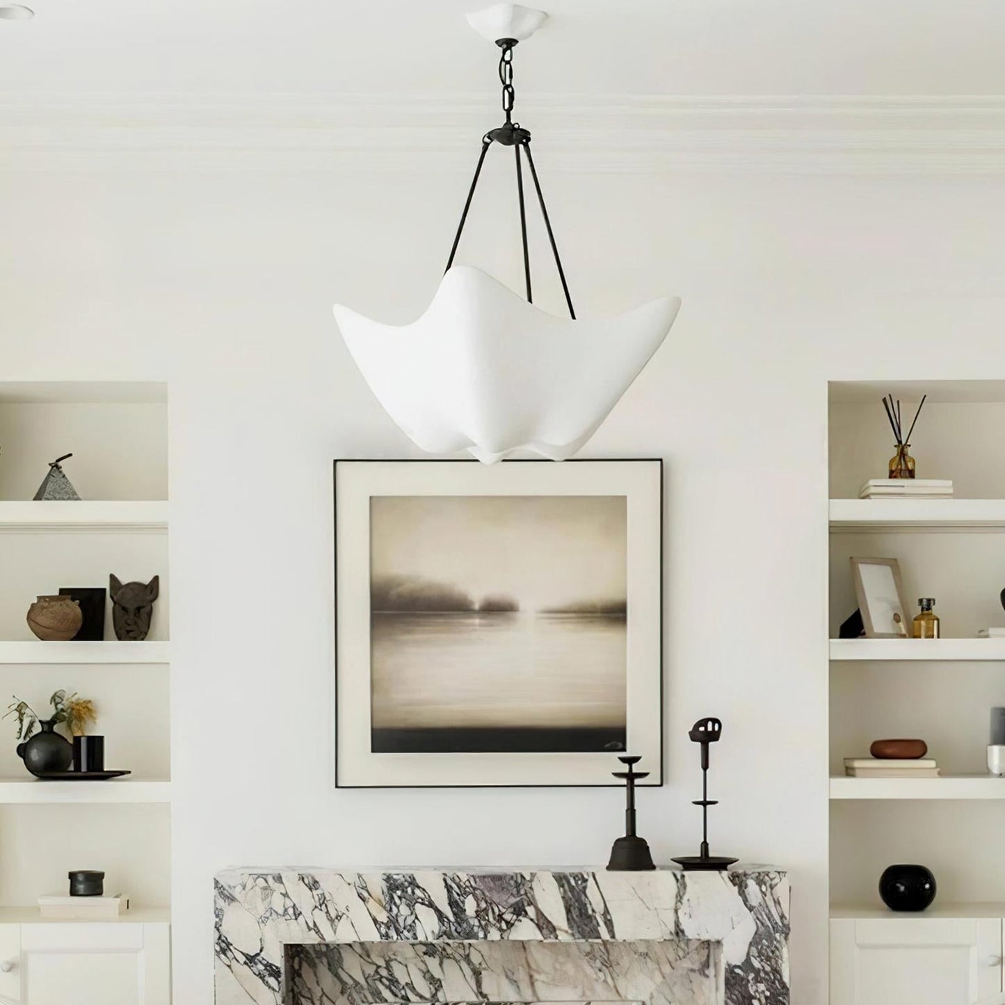 Flowing Plaster Chandelier