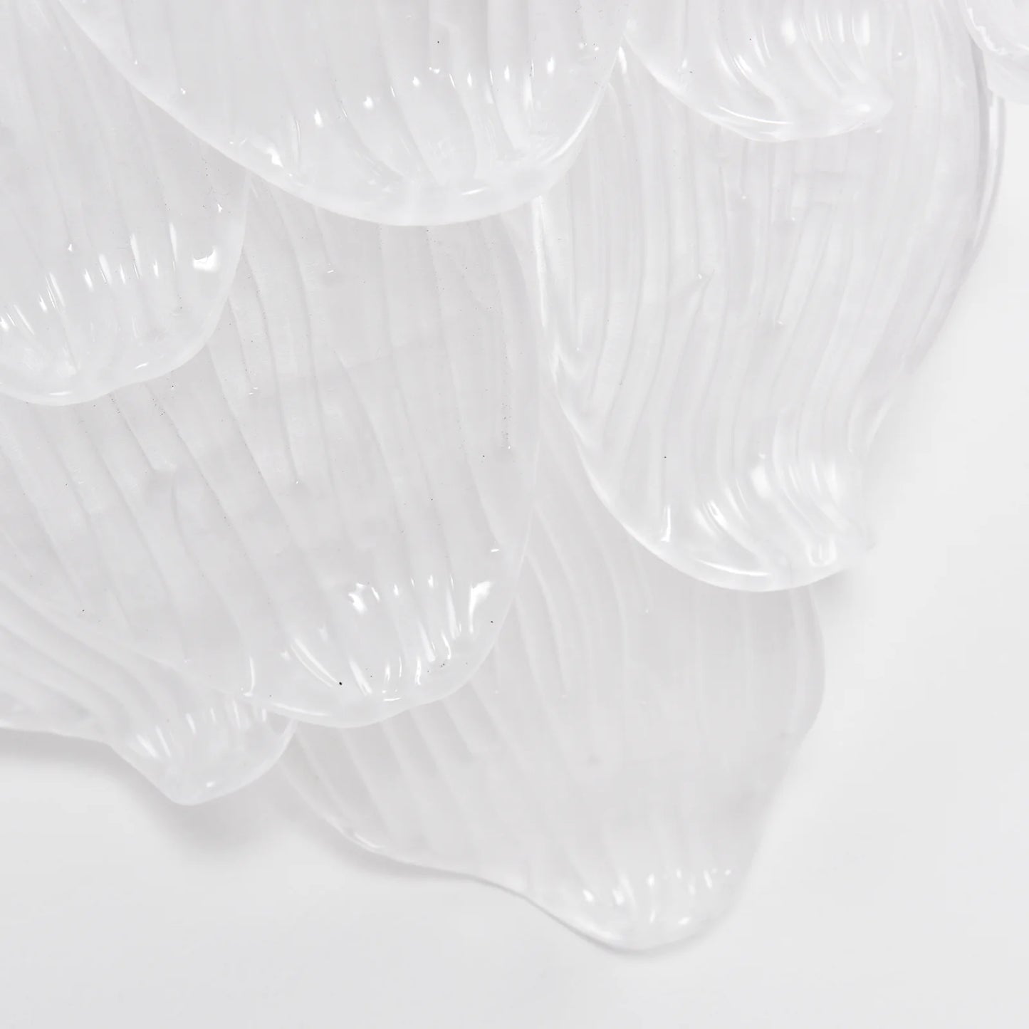 Frosted Petal Glass Wall Light