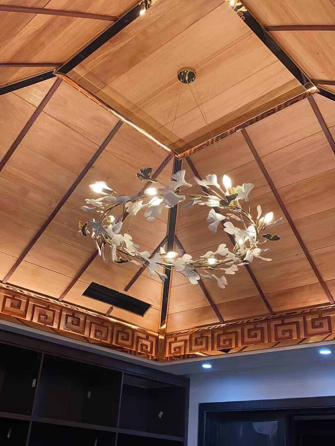 Gingko Ceramic Chandelier U