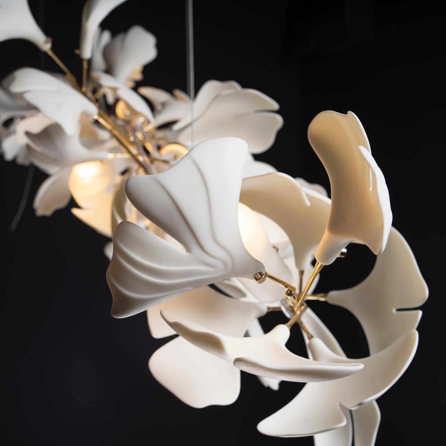 Gingko Ceramic Chandelier U