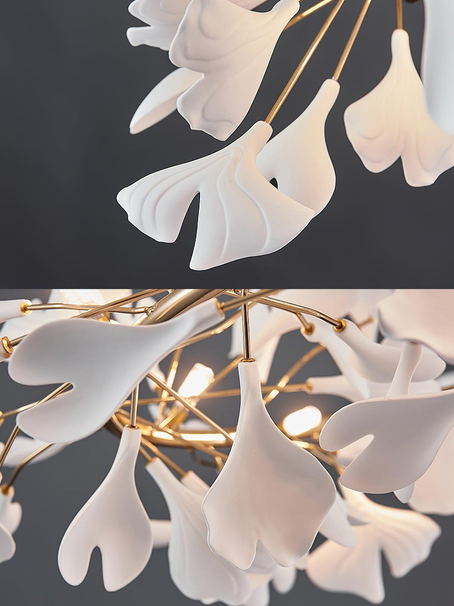 Gingko Ceramic Chandelier U