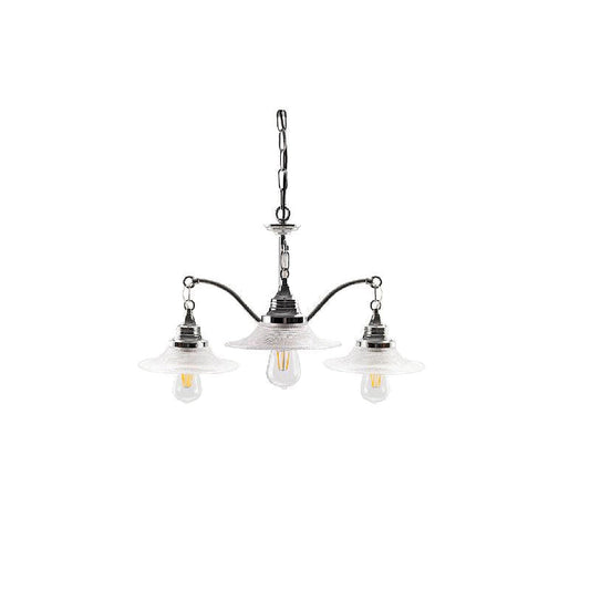 Farmhouse Glass Chandelier