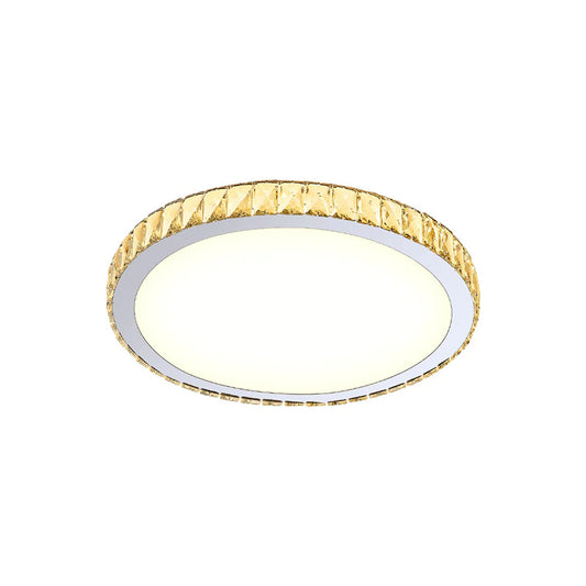 Light Luxury Round Crystal Ceiling Lamp