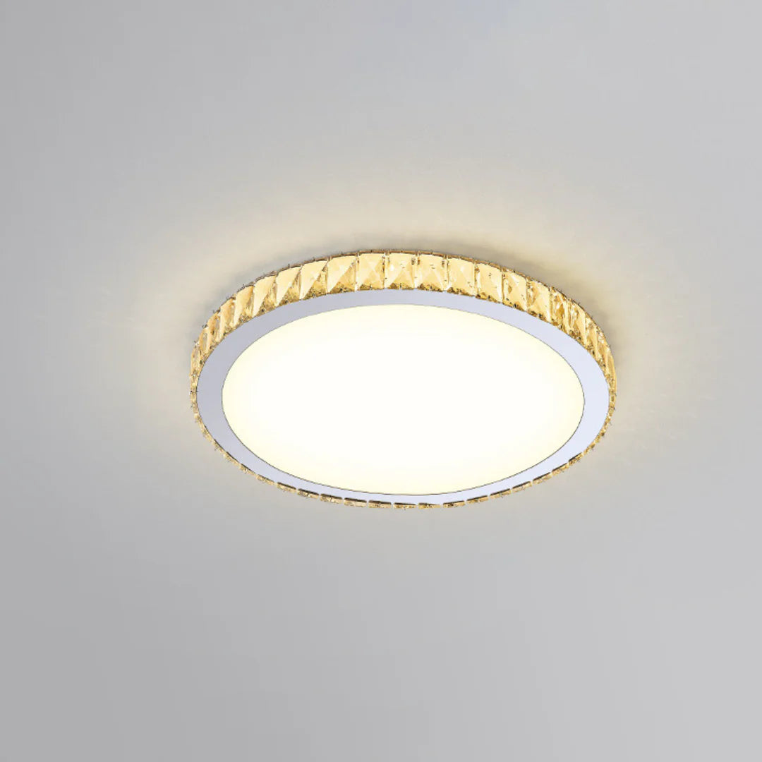 Light Luxury Round Crystal Ceiling Lamp