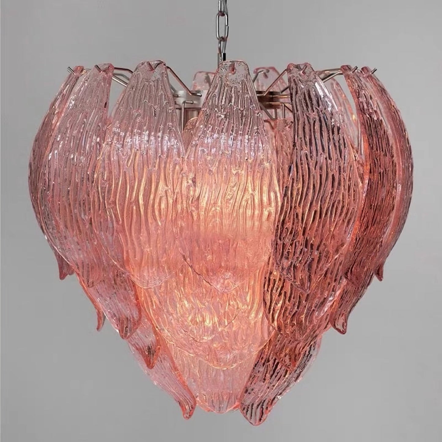 Murano Flower Bud Glass Chandelier