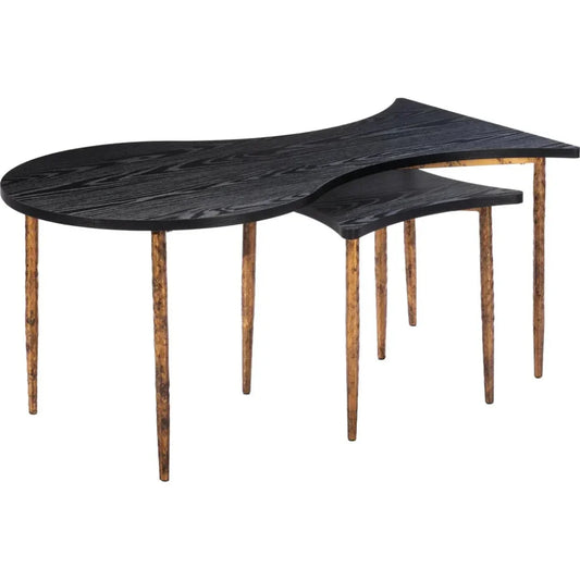 Norden Coffee Table Set (2-Piece) Black & Bronze