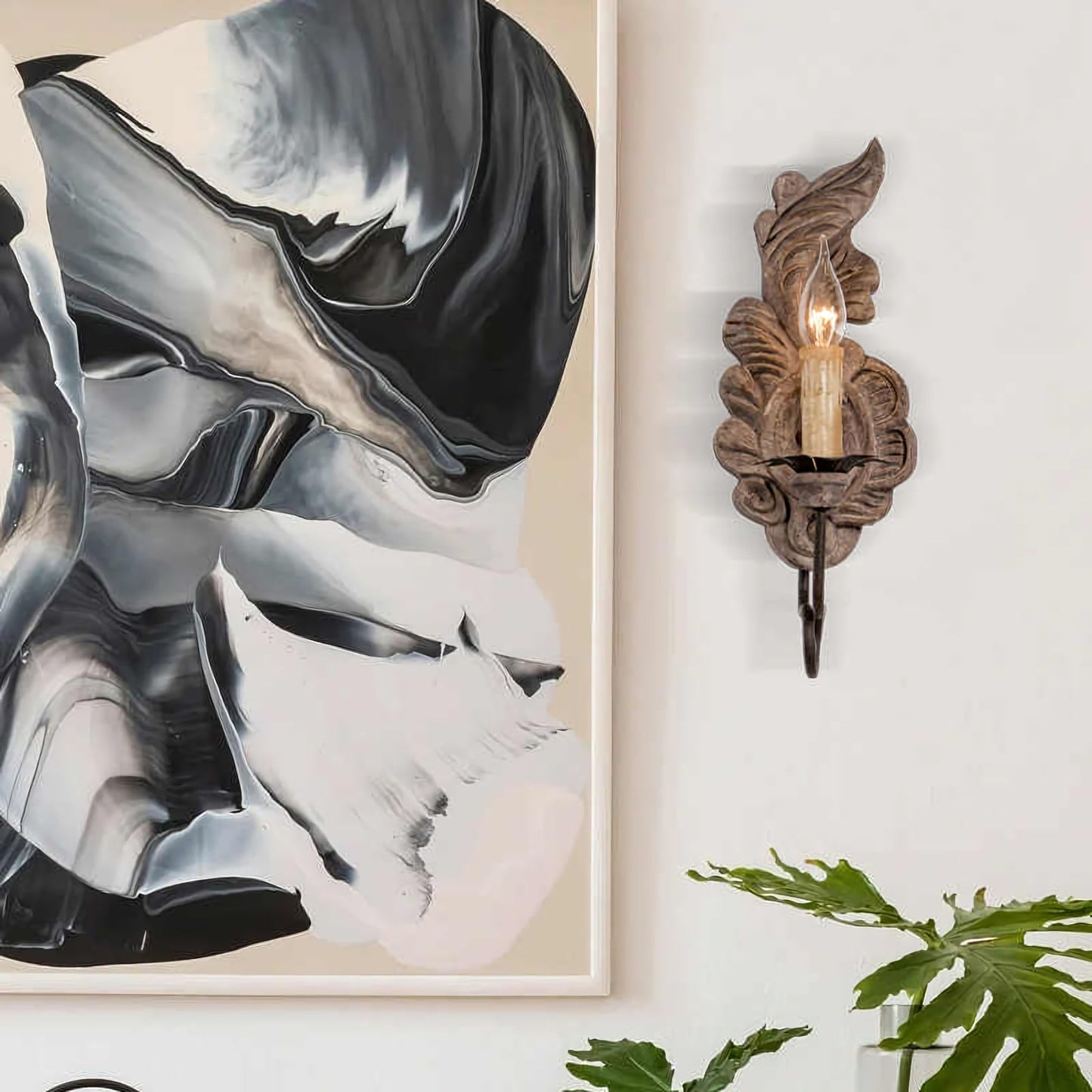 Verdure Wood Vintage Wall Lamp