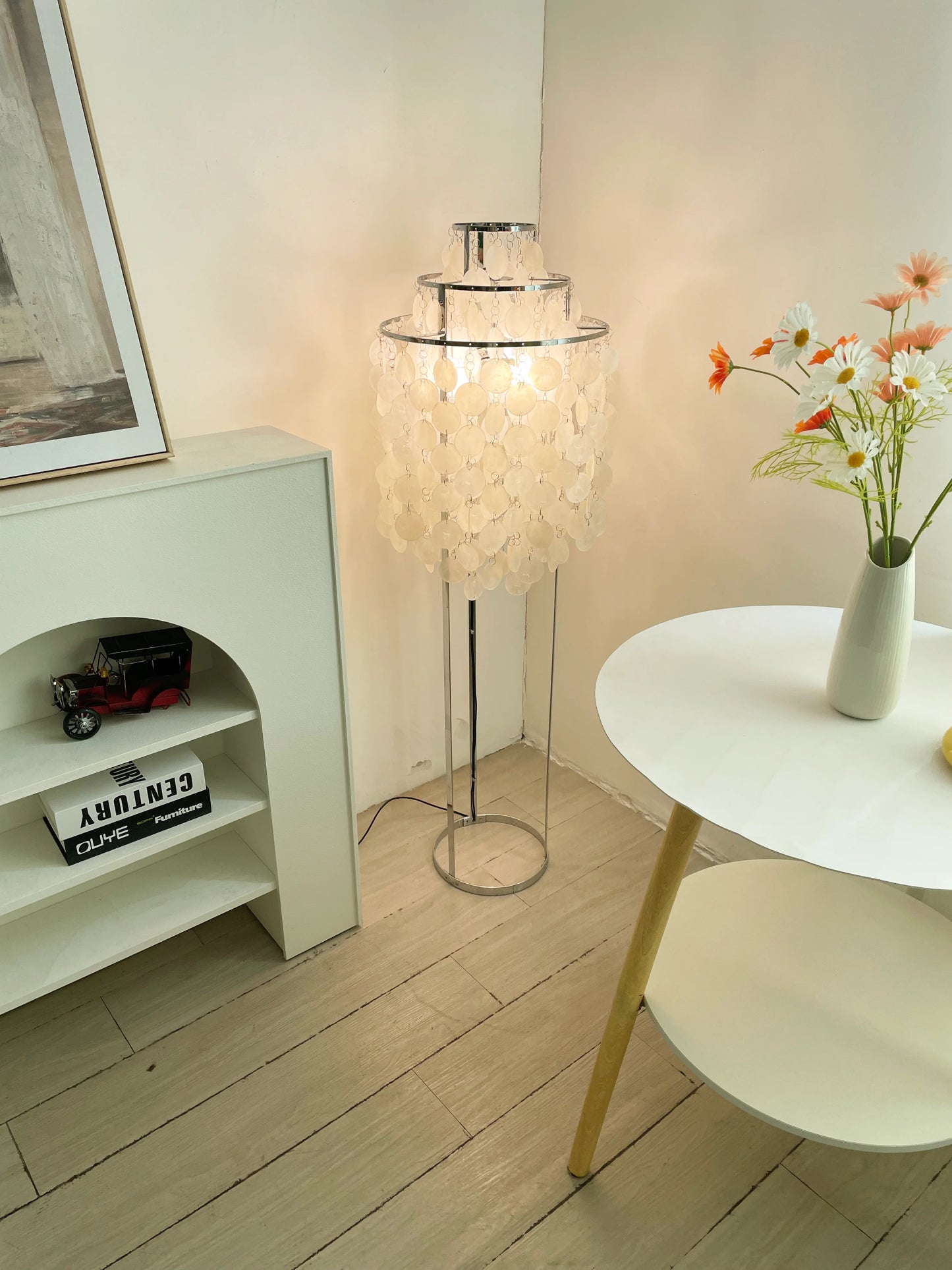 Vintage Shell Floor Lamp