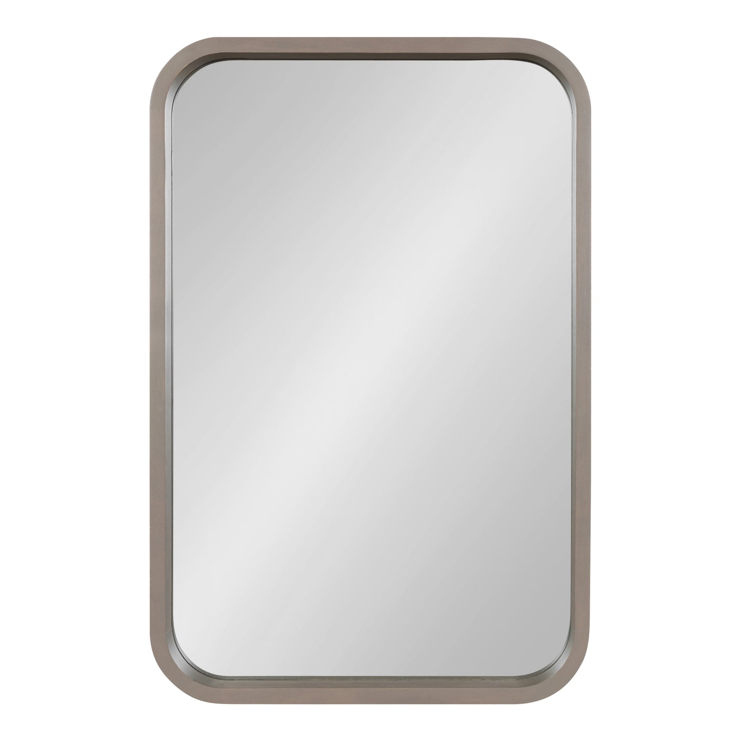 Hutton Wood Framed Radius Rectangle Mirror