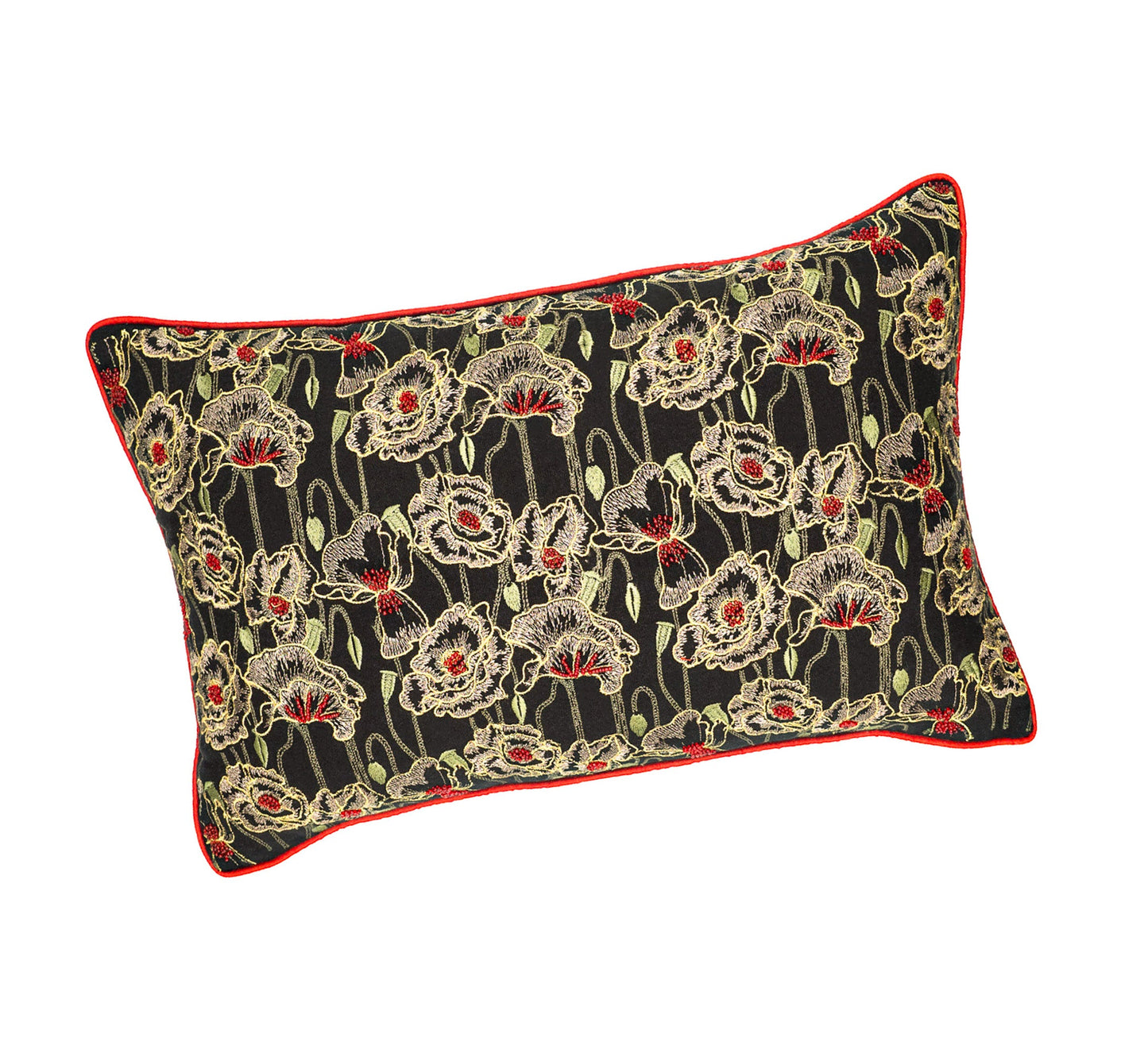 Black Orchid Linen Throw Pillow Cover, 12 X 20