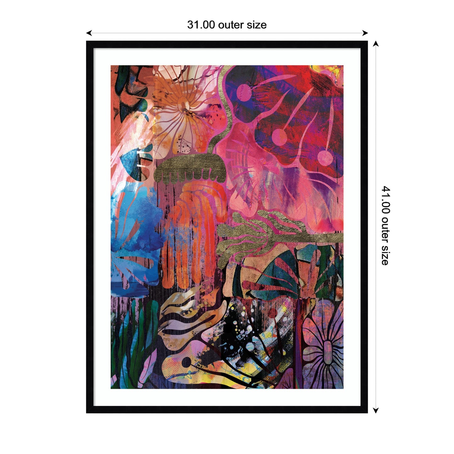 NC Abstract No. 612 by Nikki Chu Framed Wall Art Print