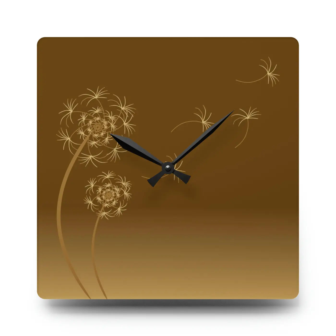 Modern Dandelions Dispersal Wall Clock Acrylic Decor - DipaliZ