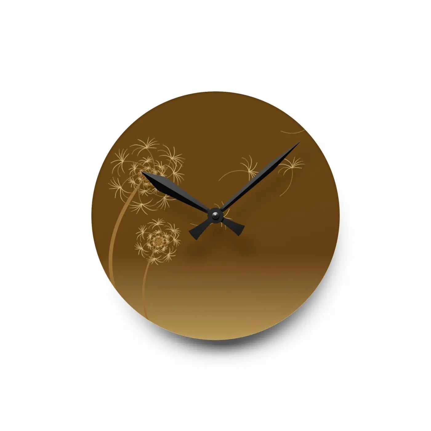 Modern Dandelions Dispersal Wall Clock Acrylic Decor - DipaliZ