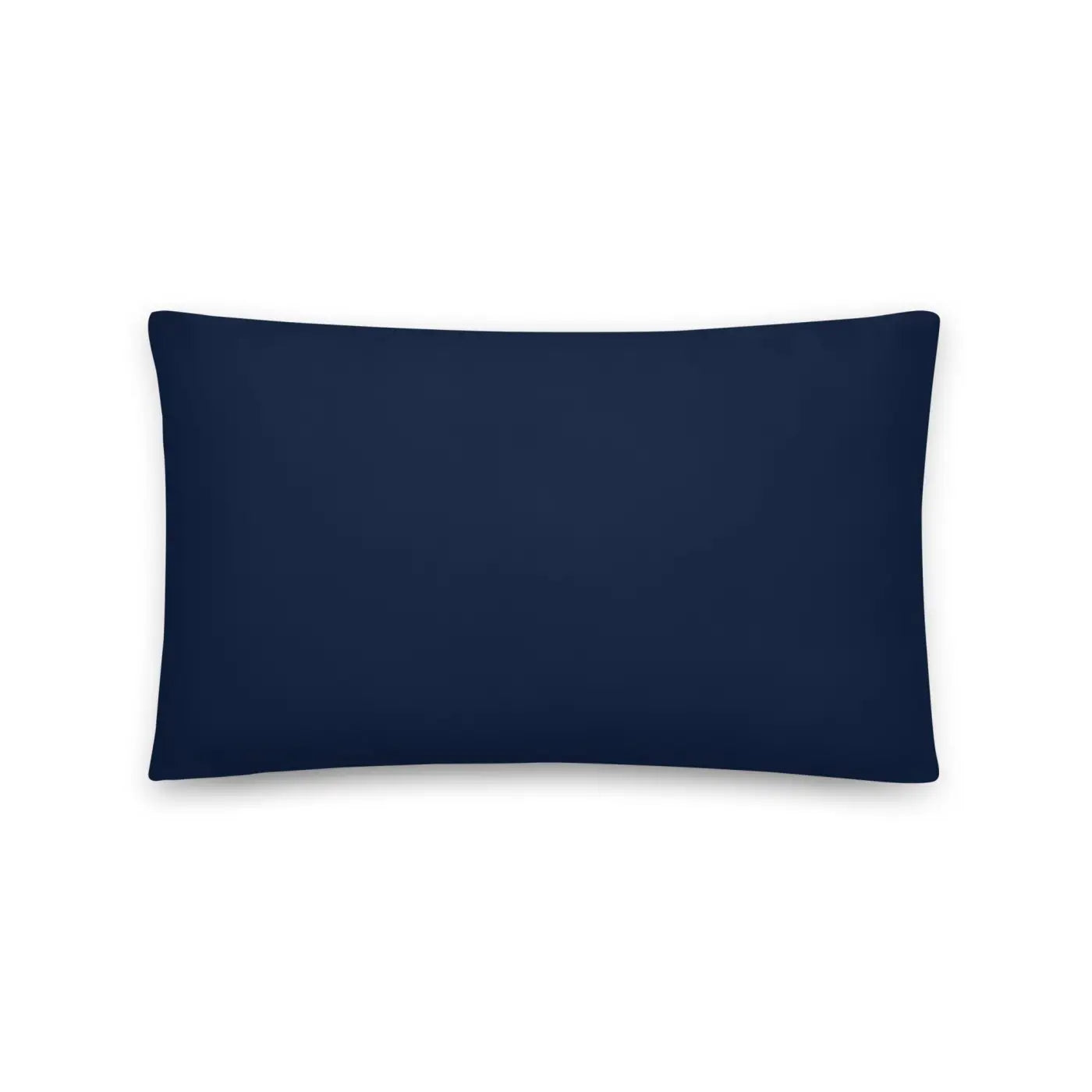 Navy Blue Throw Pillow - Lovely Floral Polyester - DipaliZ