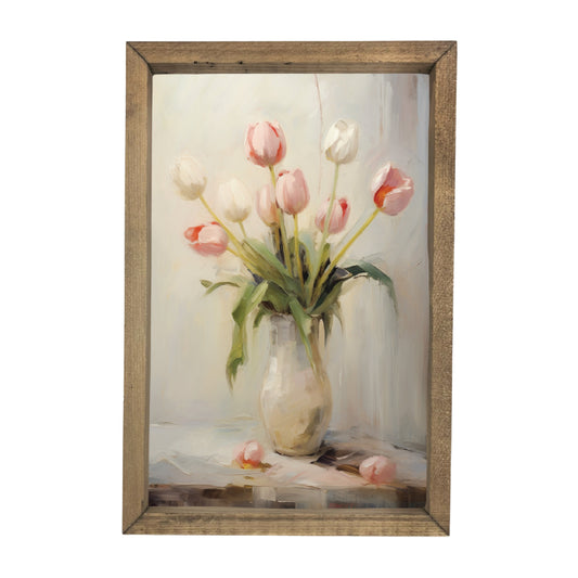 Tulips in Vase Framed Art