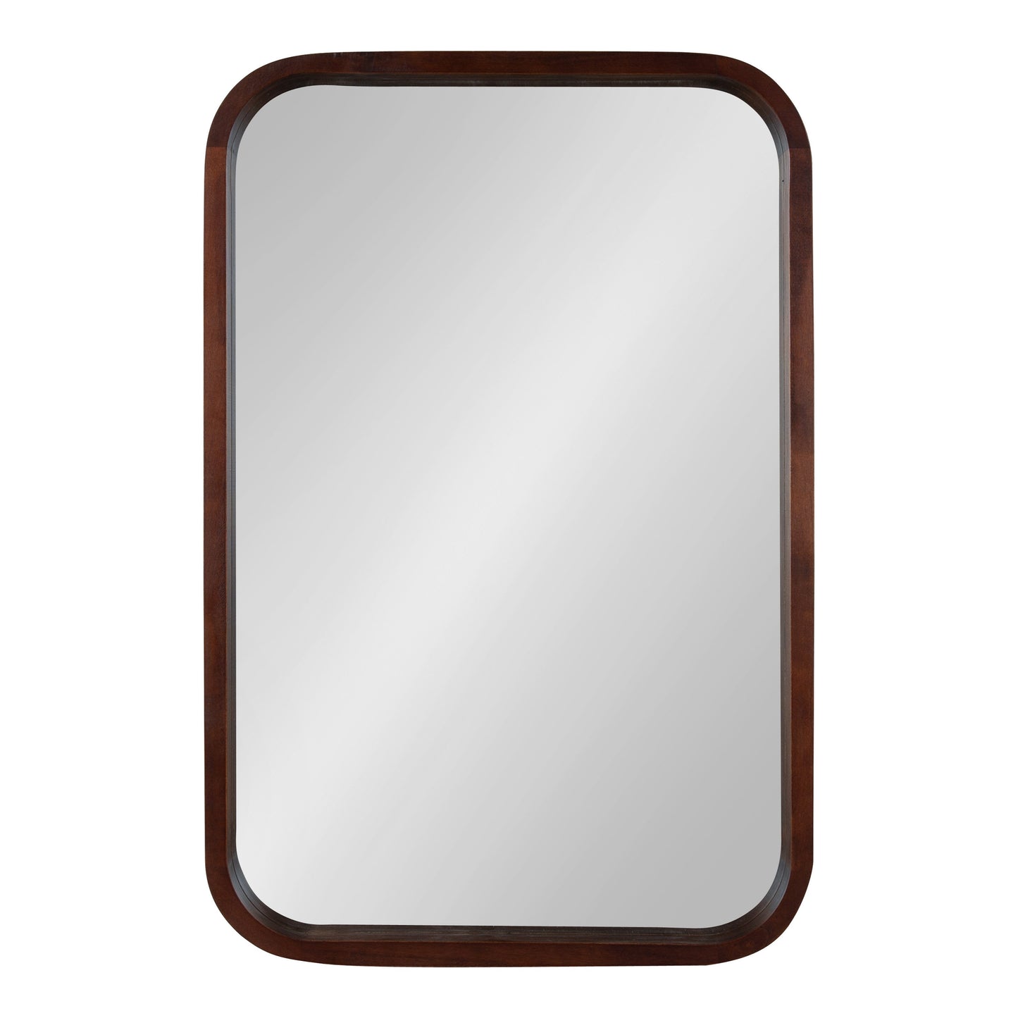 Hutton Wood Framed Radius Rectangle Mirror