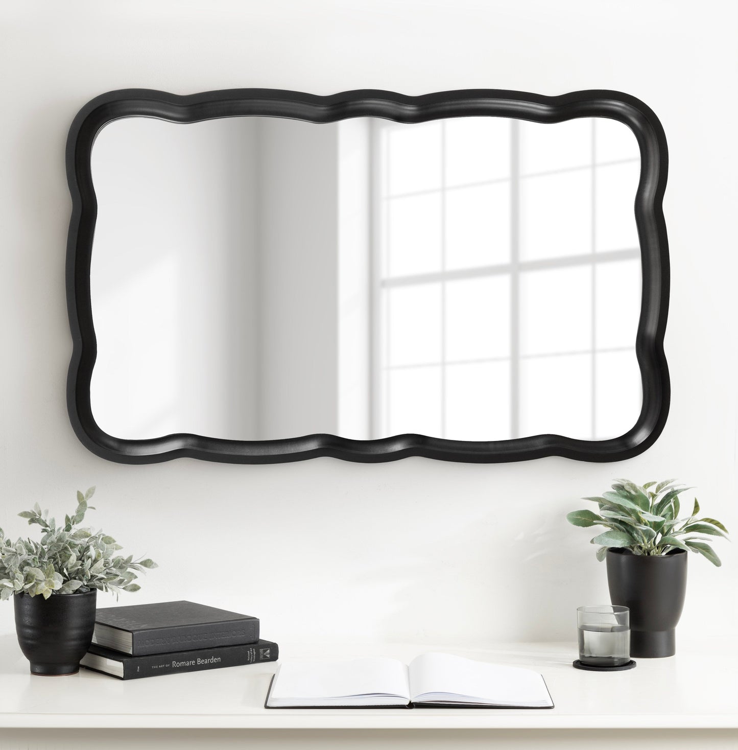 Hatherleigh Scallop Wood Wall Mirror